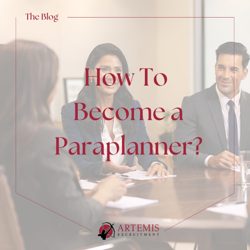 Image representing How to become a Paraplanner? from Artemis Recruitment Consultants
