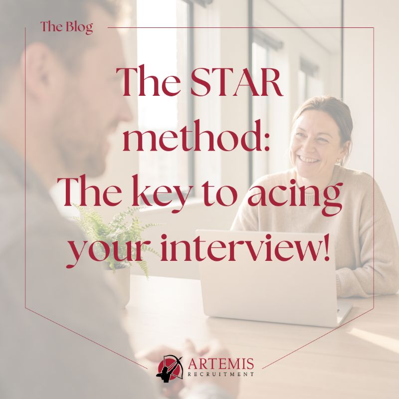 Image representing The STAR method: the key to acing your interview! from Artemis Recruitment Consultants