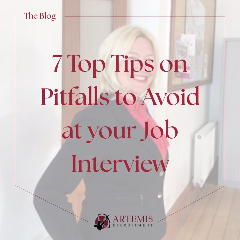Image representing 7 Top Tips on Pitfalls to Avoid at your Job Interview: From the Archives from Artemis Recruitment Consultants